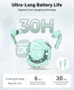 Crystal Transparent Waterproof & Wireless Earbuds, Transparent Charging Case and LED Digital Display | ENC Noise Cancelling, Touch Control